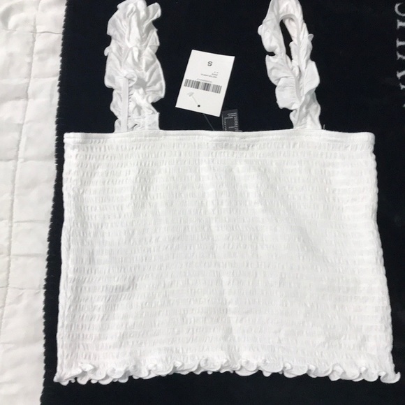 Forever 21 Ruffled Smocked Crop Top - Picture 3 of 3